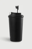 Stevig 4 Work Flip Open Coffee Mug Çelik Termos 400 ML Black ST-250 thumbnail 5