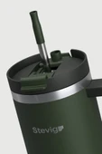 Stevig 2 Moods Tuck-in Tumbler Sızdırmaz Çelik Termos 900 ML Green ST-237 thumbnail 4
