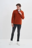 Cazador Yarım Balıkçı Yaka Kalın Polar Regular Fit Sweatshirt-56320 thumbnail 1