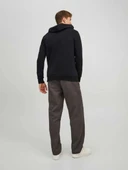 Jack&jones 12219814 Kapsonlu Erkek Sweat - Siyah - 3