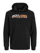 Jack&jones 12219814 Kapsonlu Erkek Sweat - Siyah - 5
