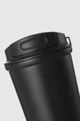 Stevig 4 Work Flip Open Coffee Mug Çelik Termos 400 ML Black ST-250 thumbnail 4