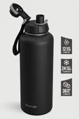 Stevig 1 Hand Leak-Proof Sızdırmaz Çelik Termos 1500 ML Black ST-235 thumbnail 2
