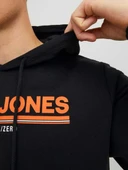 Jack&jones 12219814 Kapsonlu Erkek Sweat - Siyah - 4