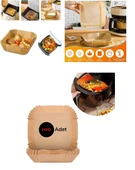 Airfreyer Fritöz Kağıdı Kare XL / XXL 100LÜ thumbnail 1