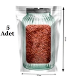 Kavanoz Görünümlü Kilitli Saklama Poşeti Çıtçıtlı ve Pratik Torba 5 Adet - 1