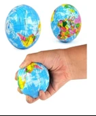 Stres Topu Dünya Haritalı  Orta Boy - 1