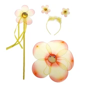 Çiçekli Kanat Seti 3 Parça  Sarı - 1