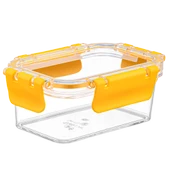 3 Adet Akrilik Saklama Kabı Vakumlu Dikdörtgen Erzak Bakliyat Kabı  375 ML thumbnail 2