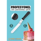 Pasta Spatulası Profesyonel 304 Paslanmaz Çelik 27 Cm - 1