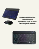 Tüm Cihazlarla Uyumlu RGB Işıklı Kablosuz Klavye ve Mouse Seti - 4