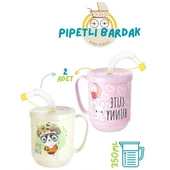 Pipetli Bardak 2 li Momma Design - 1