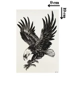 Kartal Geçici Dövme Şablonu FF037 - 1