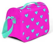 Coral High Pembe-Yeşil Kalpler Termoslu Beslenme Çantası - Kız Çocuk thumbnail 2