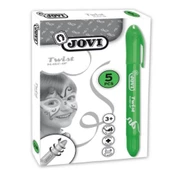 Jovi Twist Stick 5'li YEŞİL Yüz Boyama Kalemi - 1