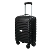 PP Underseat Küçük Boy Siyah Valiz 46x34x19 cm | 4 Tekerlek | Şifreli Kilit thumbnail 7