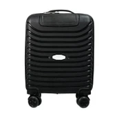 PP Underseat Küçük Boy Siyah Valiz 46x34x19 cm | 4 Tekerlek | Şifreli Kilit thumbnail 8