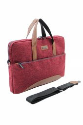 Cambridge Polo Club Bordo Kumaş Evrak Çantası 50082 - 1