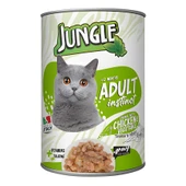 Jungle Tavuklu ve Sebzeli Yetişkin Konserve Kedi Maması 415gr - 1
