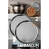 Lahmacun Pizza Pide Pişirme Tepsisi 2 li SET - 1