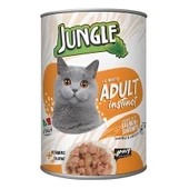 Jungle Somonlu ve Karidesli Yetişkin Konserve Kedi Maması 415gr - 1