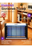 Aqm01 Çift Ampullü Elektrikli Sineklik | Sivrisinek Kovucu & Yakalama Cihazı | 30 M² Etki Alan - 1