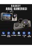 Üç Kameralı Wi‑Fi Araç İçi Kamera – GPS Takip & GSensor Özellikli Güvenlik Çözümü - 2