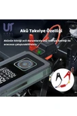 Taşınabilir Şarjlı Ekranlı Akü takviyePowerbankS.O.S ve Kamp Işıklı Lastik Şişirme Hava Kompresörü - 2