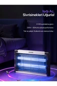 Aqm01 Çift Ampullü Elektrikli Sineklik | Sivrisinek Kovucu & Yakalama Cihazı | 30 M² Etki Alan - 2
