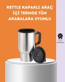 Paslanmaz Çelik Araç İçi Kahve ve Çay Isıtıcı Termos - 1