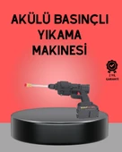 Akülü Basınçlı Yıkama Tabancası 450PSI Su Püskürtme Makinesi - 1