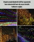 Renkli LED Işık Zinciri 8 Modlu Dekoratif Aydınlatma - 3