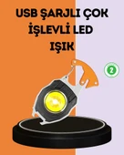 LED Işıklı Acil Durum Düdüklü Anahtarlık Fener - 1