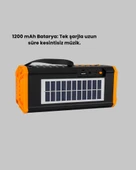 JIPOX P520 Solar Enerjili Bluetooth Hoparlör FM Ralu 8W Ses - 3