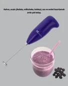 Frappe ve Cappuccino Maker – Taşınabilir Pilli Köpürtücü Mikser - 3