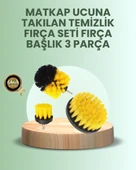 Banyo ve Mutfak İçin Matkap Ucu Temizlik Fırçası 3’lü Set - 1