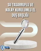 360° Ayarlanabilir Çok Fonksiyonlu Duş Başlığı - 1