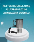 Seyahat Tipi Araç Çakmaklı Isıtıcı Çelik Termos Bardak - 1