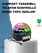 Taşınabilir RGB Disko Topu Bluetooth ve Uzaktan Kumanda Özellikli - 1