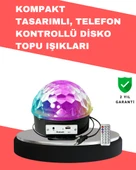 Çok Renkli LED Masaüstü Disko Topu Parti Aydınlatma Cihazı - 1