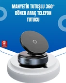 Evrensel Manyetik Araç Telefon Tutucu 360° Döner Başlık - 1
