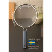 Inox İsveç Dizayn Süzgeç 7 mm kalınlık halka 304 Çelik Profesyoneller İçin - 1