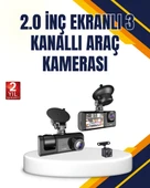 Araç İçi Kamera Seti | 170° Geniş Açı, Hareket Algılama ve Park Koruma - 1