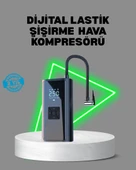 80W Kablosuz Dijital Ekranlı Taşınabilir Lastik Şişirme Pompası - 1