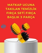 Matkap Ucu Temizlik Aparatı 3’lü Fırça Seti - 1