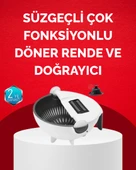 Döner Mekanizmalı Sebze Doğrayıcı Hazneli Rende - 1