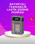 Mini Boy Elektrikli Şarjlı Yüksek Basınçlı Lastik Şişirme Pompası - 1