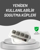 Çevre Dostu Metal Buz Küpü ve Kullanışlı Klips Seti - 1