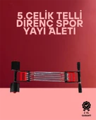 Ayarlanabilir Elastik Yaylı Ergonomik Tasarımlı Kas Güçlendirme Seti thumbnail 1