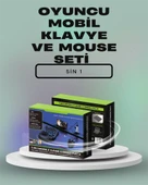 Ergonomik Tasarımlı Kablosuz Oyun Seti – Mobil Cihazlarla Uyumlu Klavye Mouse Kiti - 1